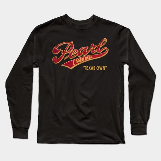 Pearl Beer Long Sleeve T-Shirt by retrorockit